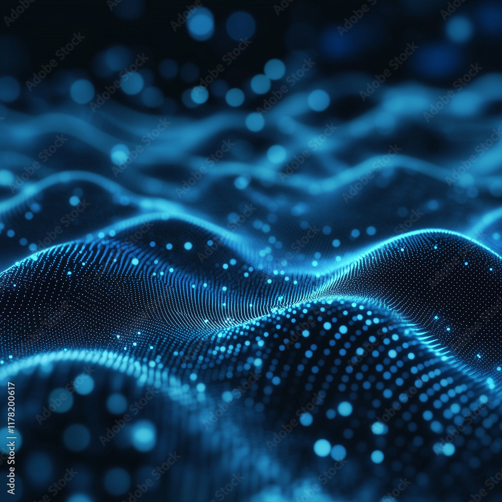 Digital technology background. Digital data dots blue pattern pixel background Digital technology background. Digital data dots blue pattern pixel background