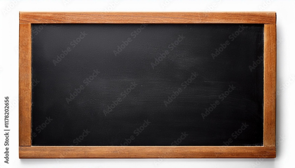 Blank black chalkboard. Background and texture. School board on white background Blank black chalkboard. Background and texture. School board on white background
