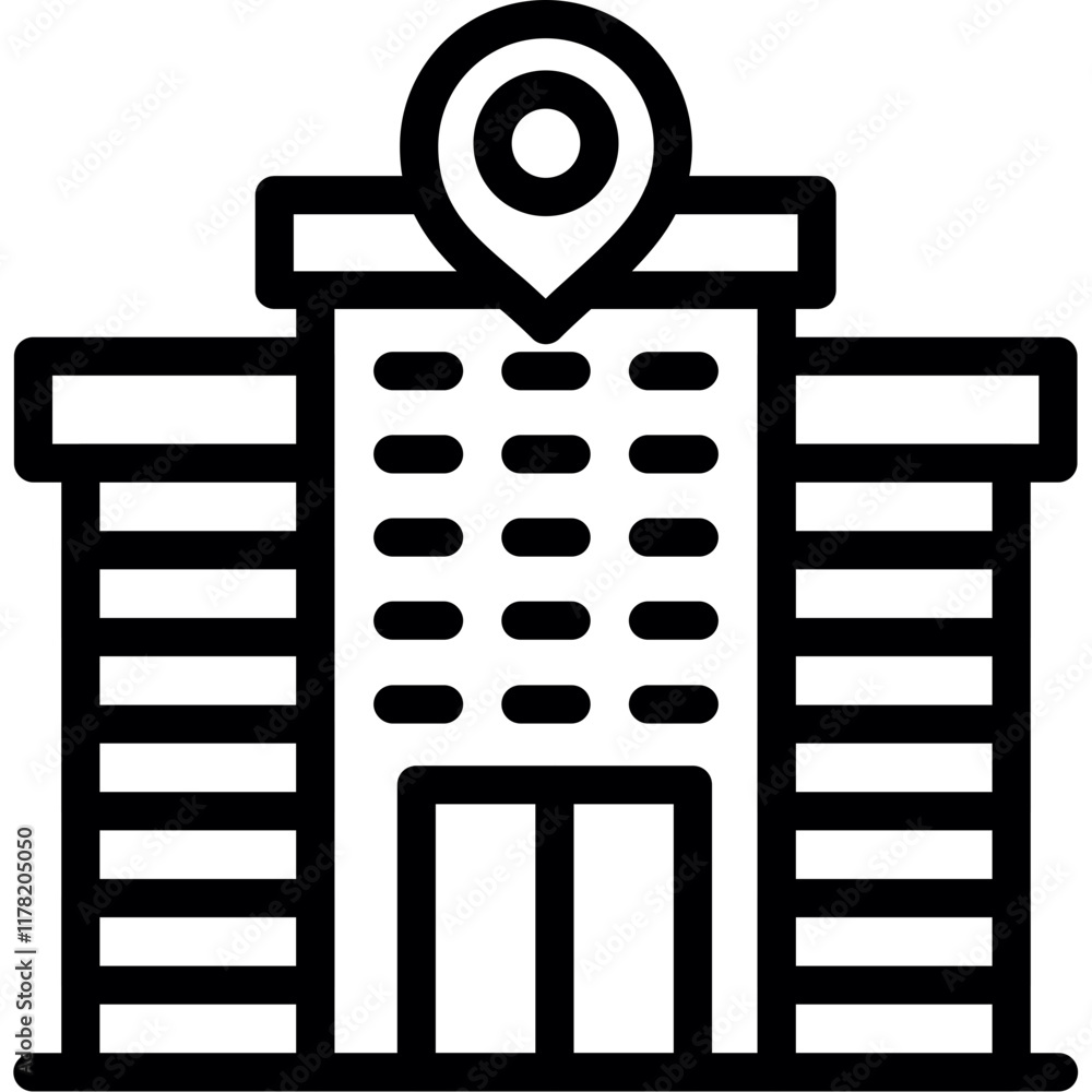 Hotel Map Icon Hotel Map Icon
