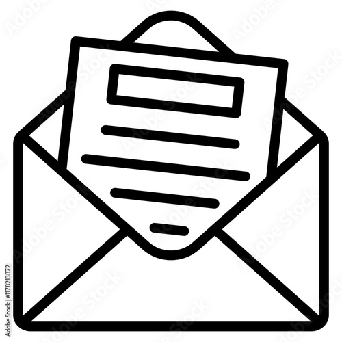 Invitation Icon Element For Design