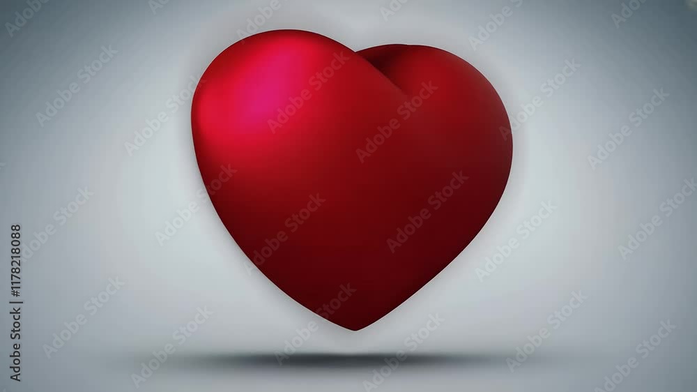 Red 3D art rotates seamlessly soft gray background providing ideal placeholder mockups romantic compositions creative text Red 3D art rotates seamlessly soft gray background providing ideal placeholder mockups romantic compositions creative text
