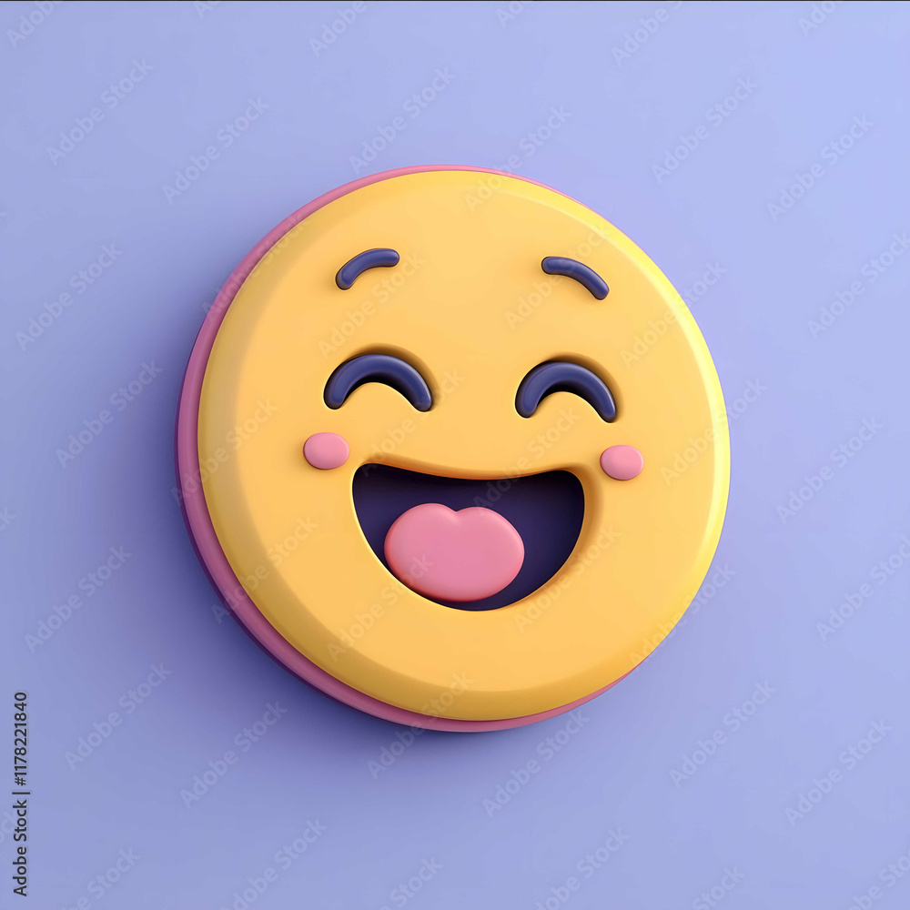 Fototapeta premium a logo for a company that makes magnetic emojis