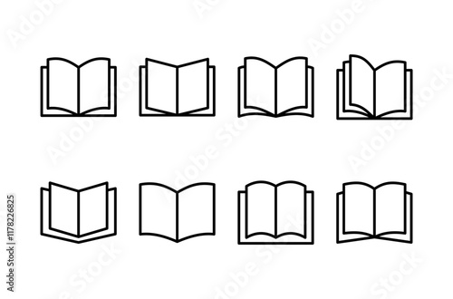 Book icon vector isolated on white background. Book vector icon. ebook icon