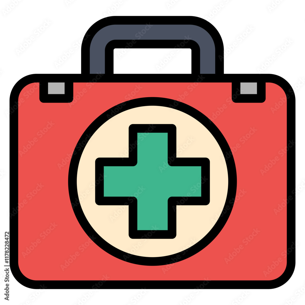 Obraz premium First Aid Kit Icon Element For Design