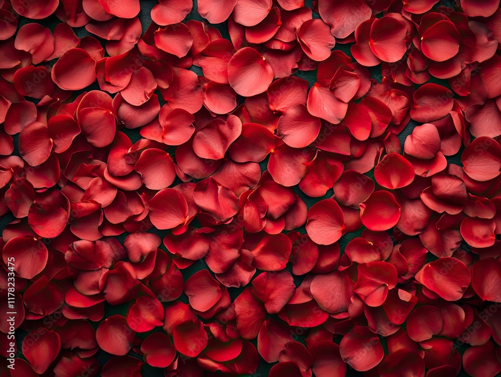 Red rose petals background, romantic backdrop for Valentine's Day or wedding Red rose petals background, romantic backdrop for Valentine's Day or wedding