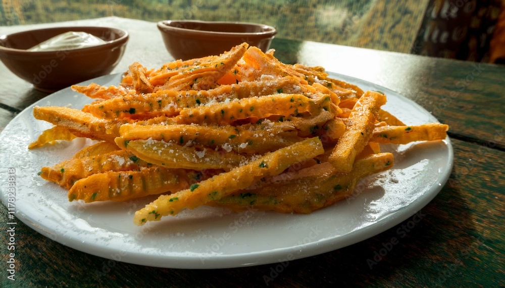 Crispy potatoes bring a sense of indulgence to your plate. Crispy potatoes bring a sense of indulgence to your plate.