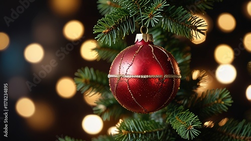 Interior christmas. magic glowing tree fireplace gifts in dark