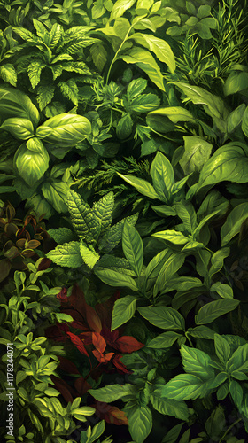 Herb Garden Harmony: A Serene Exploration of Nature's Healing Palette
