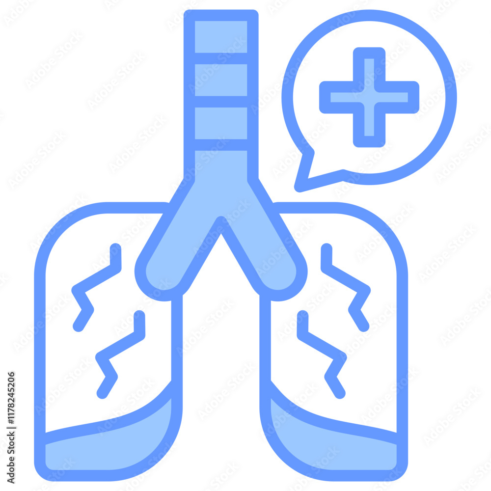 Fototapeta premium Lung Icon