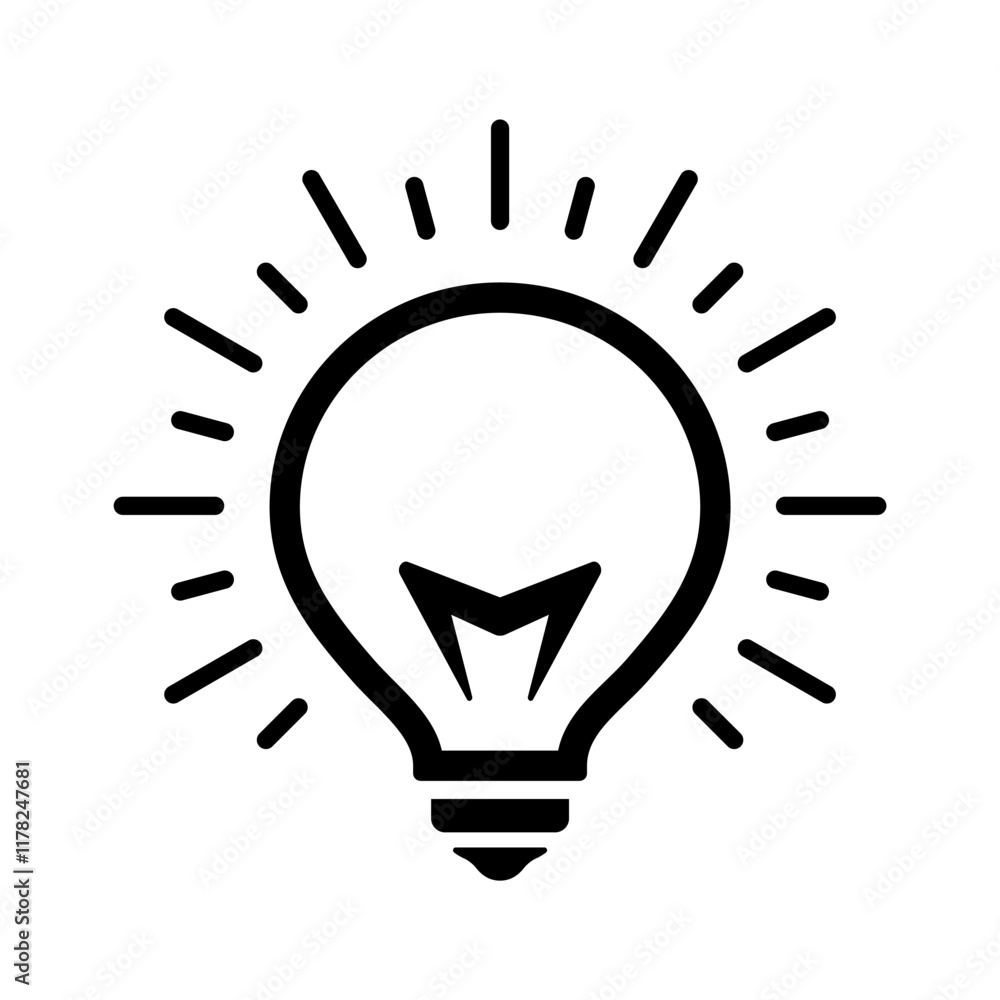 Light bulb in flat style icon. Lightbulb PNG symbol. Power energy, idea, creative, innovation, thinking, solution signs vector illustration for apps and website Light bulb in flat style icon. Lightbulb PNG symbol. Power energy, idea, creative, innovation, thinking, solution signs vector illustration for apps and website