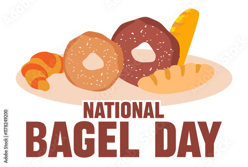 national bagel day with delicious bagels