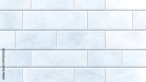 Wallpaper Mural Rectangular Light-Blue Tile Wall Torontodigital.ca