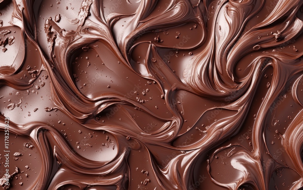 Abstract chocolate-colored background with swirls and waves. Brown, dark, abstract, chocolate, background, close-up, flowing, gradient, illustration, 3D render, soft light, elegant, design, texture, Abstract chocolate-colored background with swirls and waves. Brown, dark, abstract, chocolate, background, close-up, flowing, gradient, illustration, 3D render, soft light, elegant, design, texture,