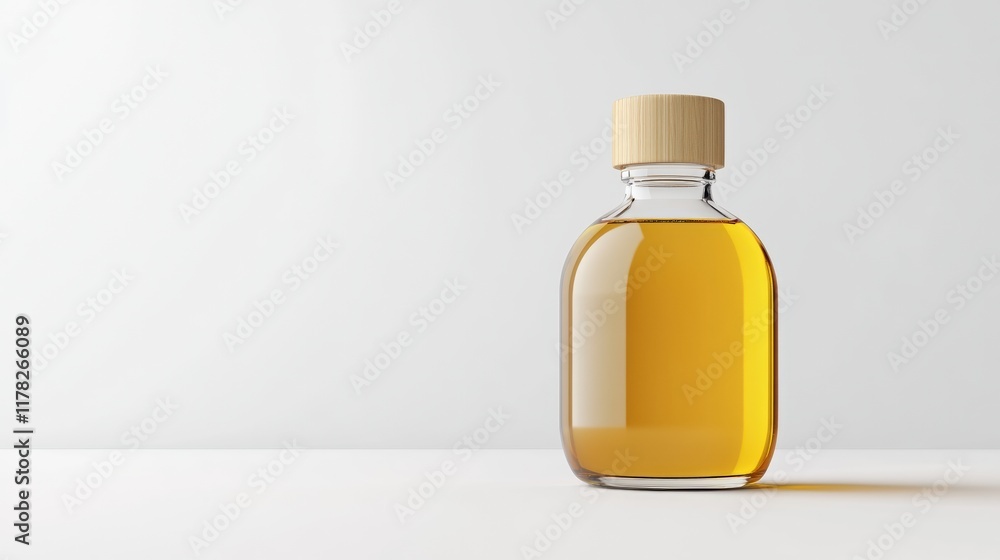 Oil skincare bottle isolated on white background Oil skincare bottle isolated on white background