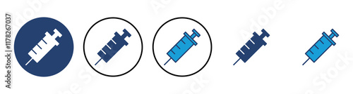 Syringe icon vector. injection icon vector.