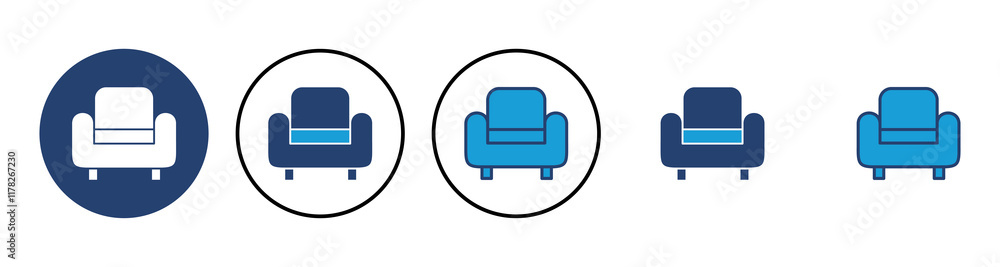 Sofa icon vector. sofa icon illustration Sofa icon vector. sofa icon illustration
