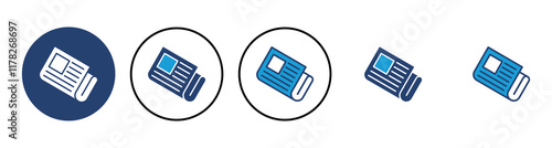 Newspaper icon vector. news paper vector sign