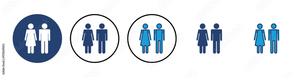 Man and woman icon vector. male and female symbol Man and woman icon vector. male and female symbol