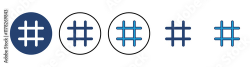 Hashtag icon vector. hashtag symbol