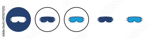 Glasses icon vector. Glasses vector icon