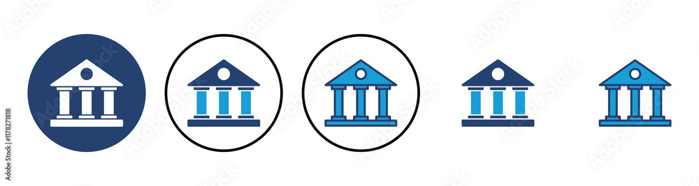 Bank icon vector. bank vector icon, museum, university Bank icon vector. bank vector icon, museum, university