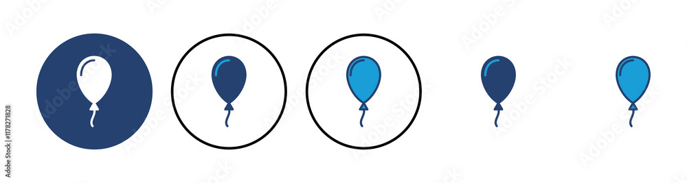 Balloon icon vector. party balloon icon decoration birthday vector. Balloon black silhouette icon Balloon icon vector. party balloon icon decoration birthday vector. Balloon black silhouette icon