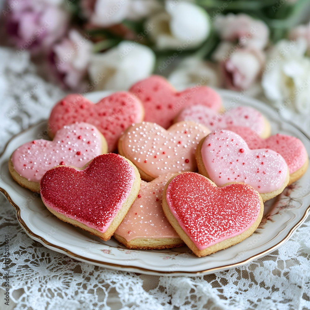 Heart-Shaped Sugar Cookies: A Valentine's Day Treat Heart-Shaped Sugar Cookies: A Valentine's Day Treat
