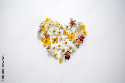 The heart is made of flowers