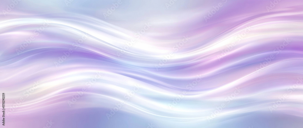 Soft pastel abstract waves create calming background Soft pastel abstract waves create calming background