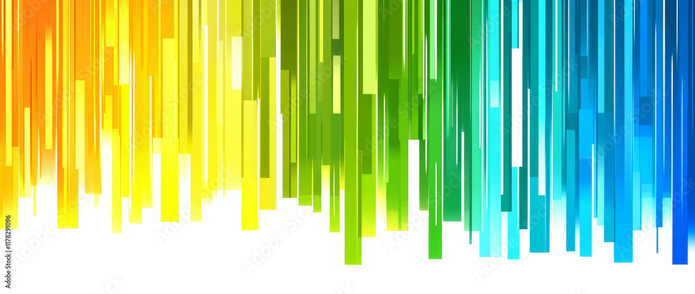 Fototapeta premium Colorful vertical lines create vibrant abstract background