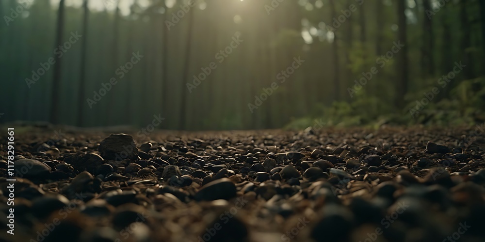 Fototapeta premium Beautiful Landscapes, Green Background