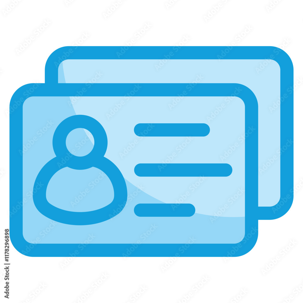 Contact Card Icon Element For Design Contact Card Icon Element For Design