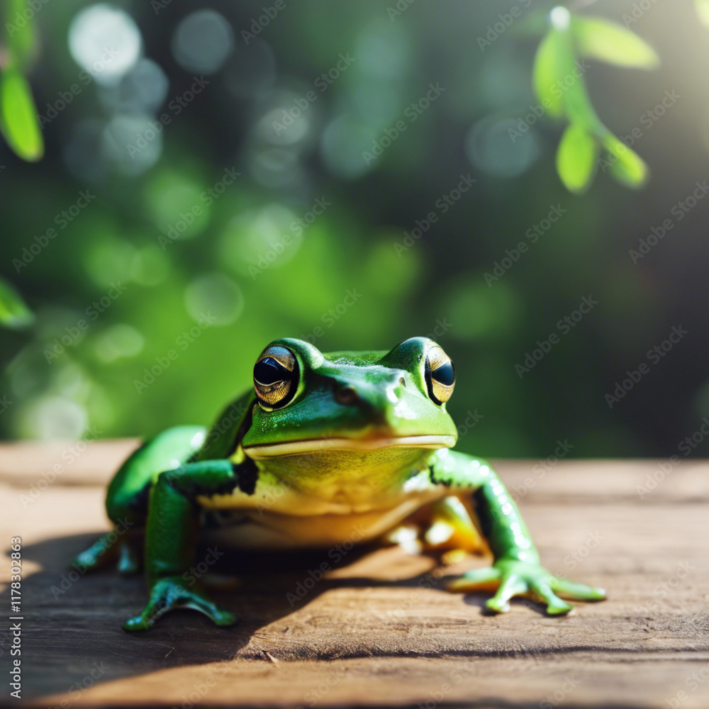 Naklejka premium Frog Closeup