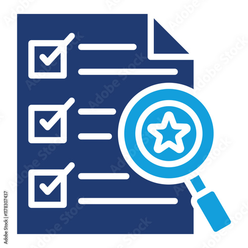 Performance Review Icon Element For Design