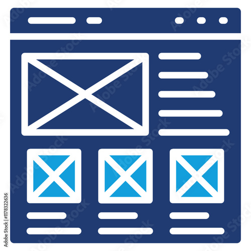 Wireframing Icon Element For Design
