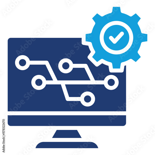 Version Control Icon Element For Design