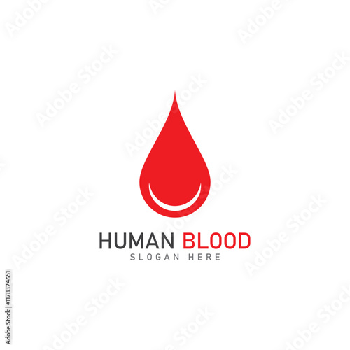 human blood logo template vector icon illustration design