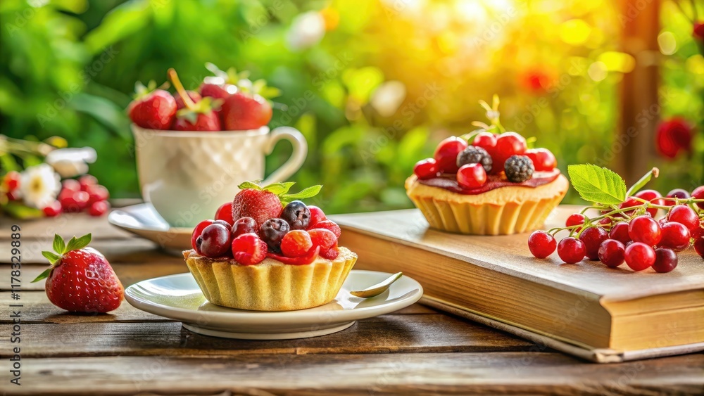 Garden Book Club:  Enjoy cupcake tartlets, berries, and delightful summer reads!