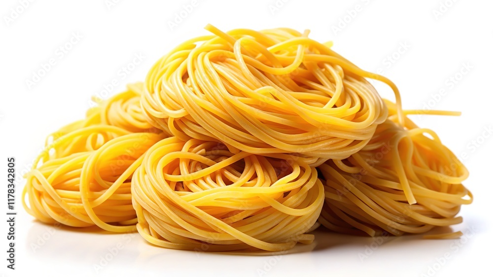 Delicious Spaghetti on White Background - High Resolution Food Photography Delicious Spaghetti on White Background - High Resolution Food Photography