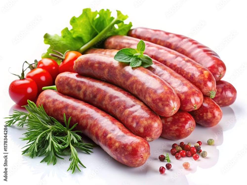 Fresh Raw Sausages: High-Resolution Images of Delicious Meat Products Fresh Raw Sausages: High-Resolution Images of Delicious Meat Products
