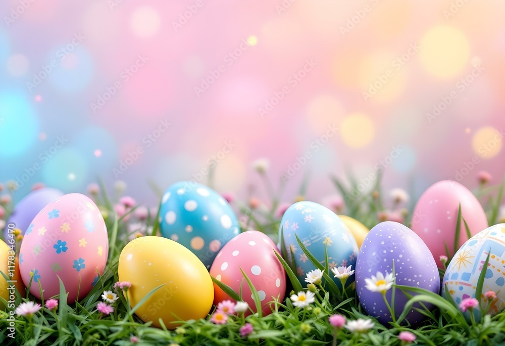Colorful Easter eggs background Colorful Easter eggs background