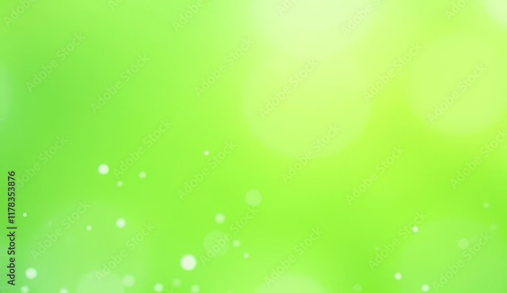 Abstract Green Background With Soft White Bokeh Lights Abstract Green Background With Soft White Bokeh Lights