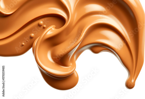 Creamy Caramel Splash background