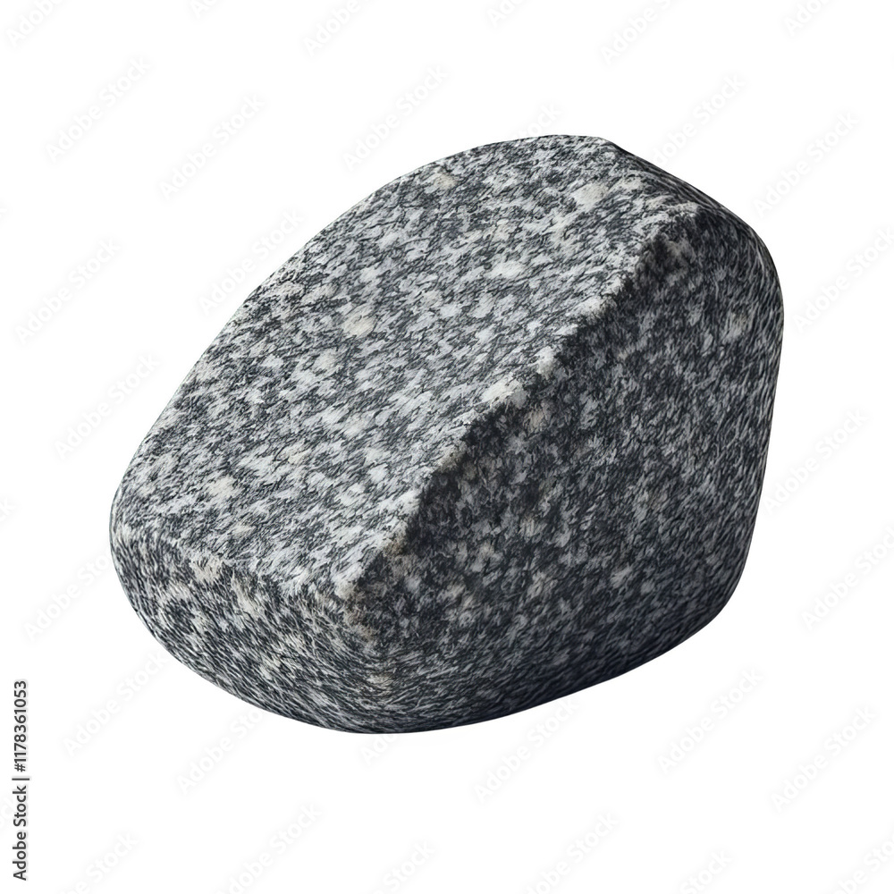 Fototapeta premium Granite Stone isolated on transparent background