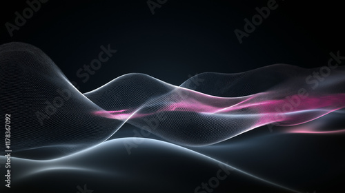dark Abstract Technology Background with computer