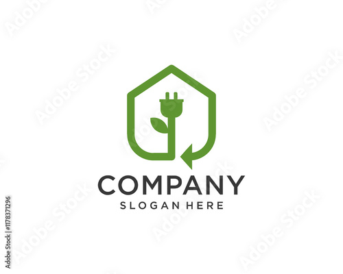 Natural energy house logo