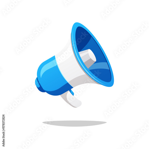 Loudspeaker megaphone vector isolated on white background.