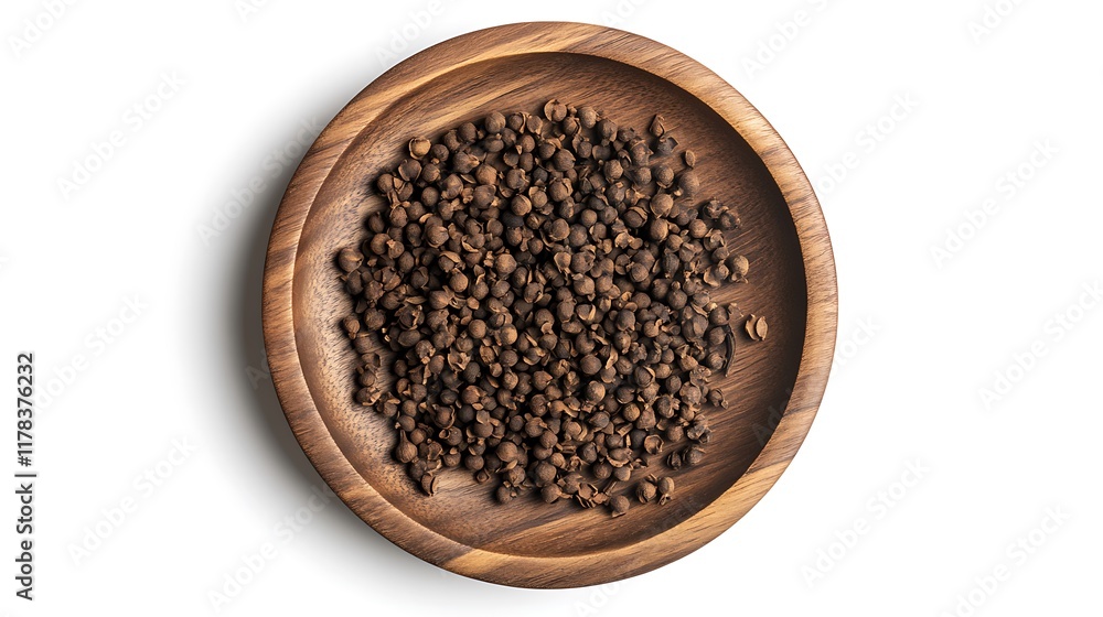 dried herb, dried cloves in the wooden plate, dried herb, dried cloves in the wooden plate,