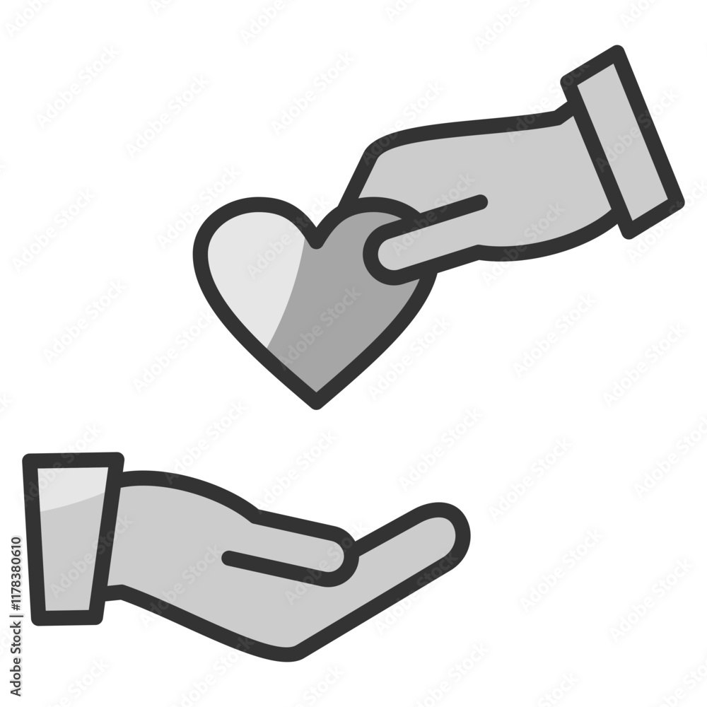 Helping Hands Icon Element For Design Helping Hands Icon Element For Design
