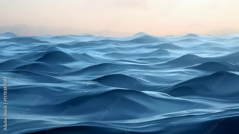 Sea waves layered vector background illustration Sea waves layered vector background illustration